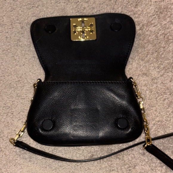 Black Leather Crossbody Bag - Picture 7 of 8